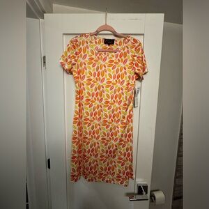 Orange and yellow summer dress